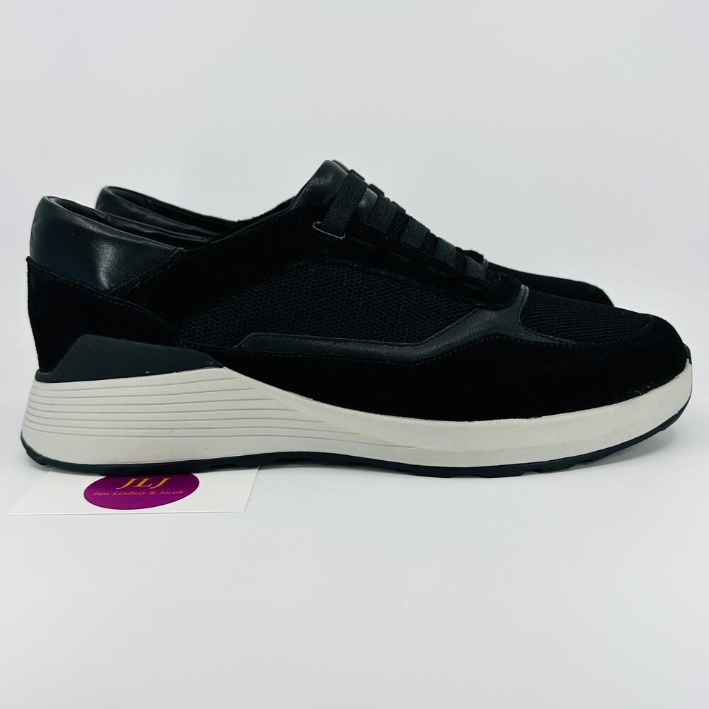 Kizik Men's Cupertino Black Suede Casual Hands Free Slip On Sneakers Size 11